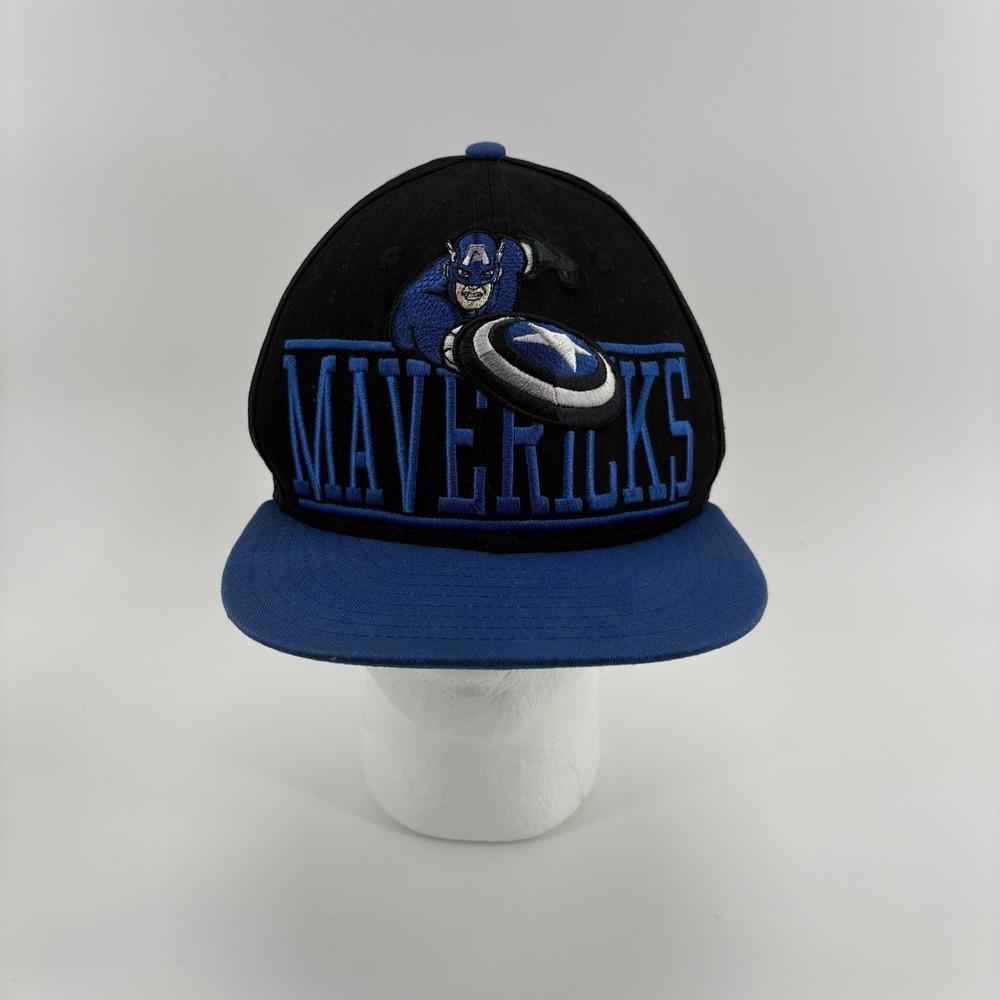 New Era NBA Dallas Mavericks 9fifty Snapback Hat Captain America Title Logo